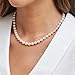 The Pearl Source 14K Gold 6.5-7.0mm Round White Akoya Cultured Pearl Necklace, Bracelet & Earrings Set in 18