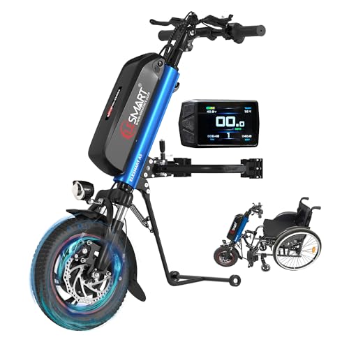 Wheelchair Power Attachment, 500W Brushless Motor Electric Handcycle Up to