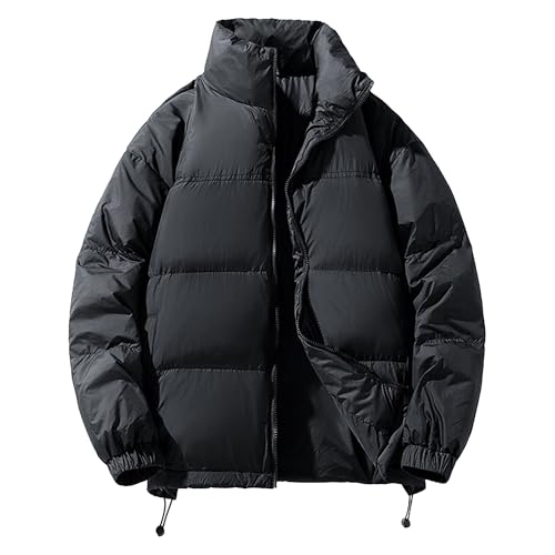 Doudoune thermique homme élégante en duvet avec col montant haut de gamme et finitions premium