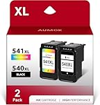 540XL 541XL Twin Pack Replacement for Canon 540 and 541 Ink Cartridges for Pixma MG3650s MG3650 MG3600 TS5150 TS5151 TS5100 M3100 MG3150 MG3500 MG4250 MX475 Ink Cartridges 540 and 541XL PG540 CL541