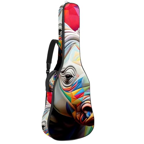 Étui pour guitare acoustique imperméable 101,6 cm avec poches Rhino