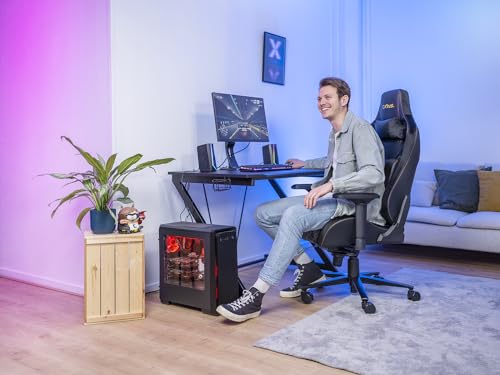 Sedia da Gaming GXT 712 Resto Pro - Sedia Ufficio Ergonomica, Particolarmente Comoda, Comodo Cuscino Zona Lombare e Collo, Postazione Gaming, PC/Computer - Nero - Sedia gaming - Immagine 1