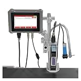 HDXAEW Industrieller Online-Tintenstrahldrucker, 12,7-mm-Düse, Etikettendrucker, Text, QR, Barcode, Logo, Bild, Ablaufdatum, Drucker auf Allen Oberflächen