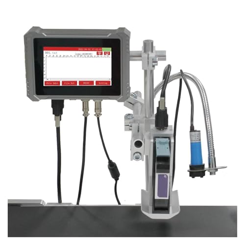 Stampante a getto dinchiostro industriale online ugello da 12.7 mm stampante per etichette codice a barre QR immagine del logo data di scadenza e conveniente leggero