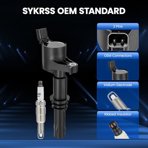 Image of 8 Ignition Coils Pack+8 Spark Plug Kit - Fix Misfires for Ford Expedition /F-150 /F-250 /F-350 (5.4L V8) & Lincoln Navigator /Mark LT - Repl. DG511 /FD508 /SP546 /SP515 (8-Pack)