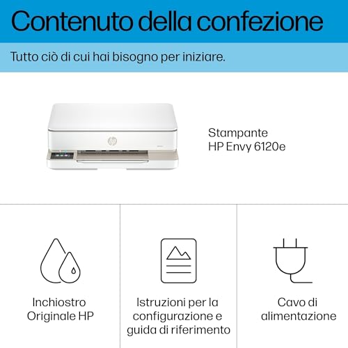 Envy 6120e 714L8B, Stampante Multifunzione a Getto d'Inchiostro A4 a Colori, Stampa Fronte e Retro Automatica, Fino a 10 ppm, Wi-Fi, Smart, 3 Mesi di Inchiostro Instant Ink Inclusi, Bianca - Hub USB - Immagine 12