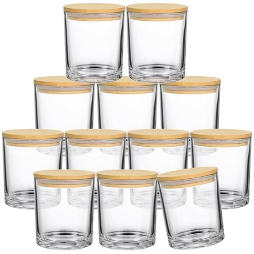 SUPMIND 12 Pack 14 fl.oz Glass Candle Jars - Clear