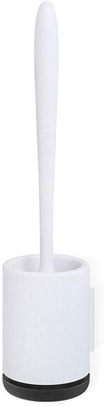 Silicone Toilet Brush Soft Bristle Wall Mounted Bathroom Holder Set Clean Tool ThermoPlastic Rubber
