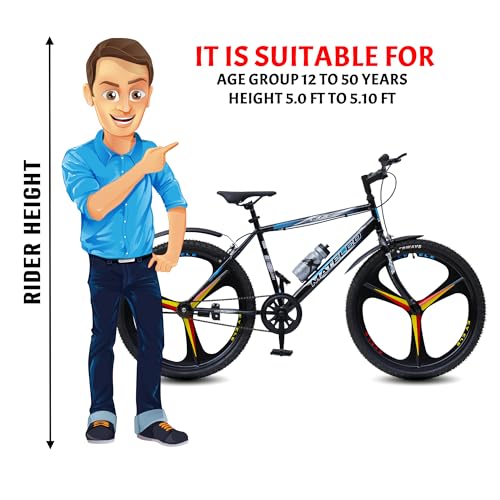 Image of MATELCO ONE MG26 MAGWHEEL 26 inch Mountain Cycle (Single Speed) (Blue)