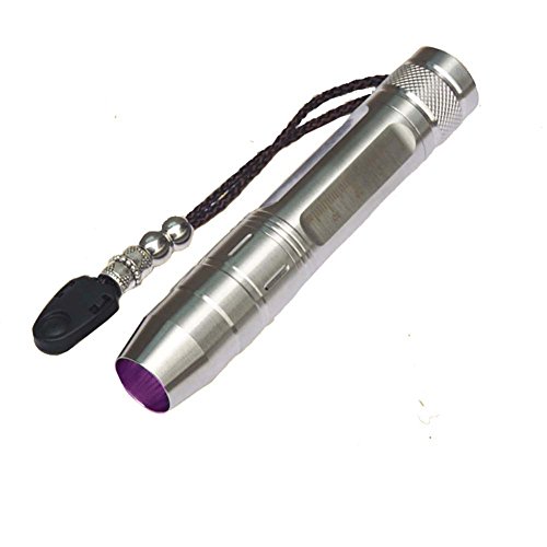 Qlee Led Uv Flashlight 365Nm R5 Jade Jewelry Gemstone Identification Lights Ultraviolet/Yellow/White 3 In 1 Light Measurement Scale With Battery #TOP5