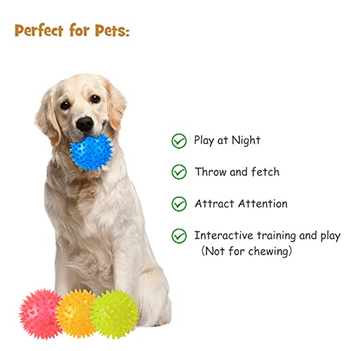 12 Pieces Light Up Bouncy Ball For Kids, 2.55" Led Spiky Sensory Glow Balls For Toddlers Babies Stress Relief,Fidget Sensory Toys For Party Favors Student Gifts School Rewards #TOP5