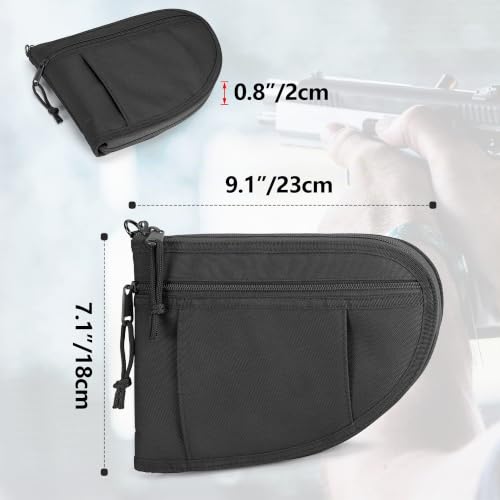 GOBUROS Étuis Rembourrés pour Pistolet avec Fermeture Éclair Verrouillable – vue 5