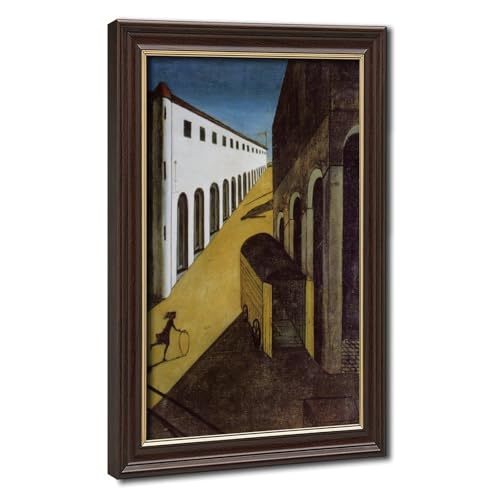 Toile Mystery And Melancholy De Chirico avec cadre à suspendre pour habiller un grand mur vide