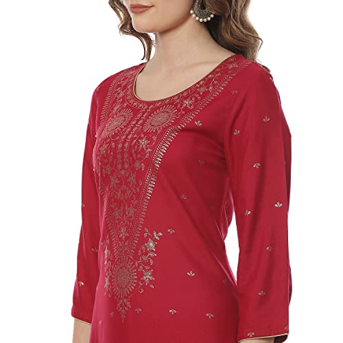 Image of Fuchsia Liva Straight Kurta