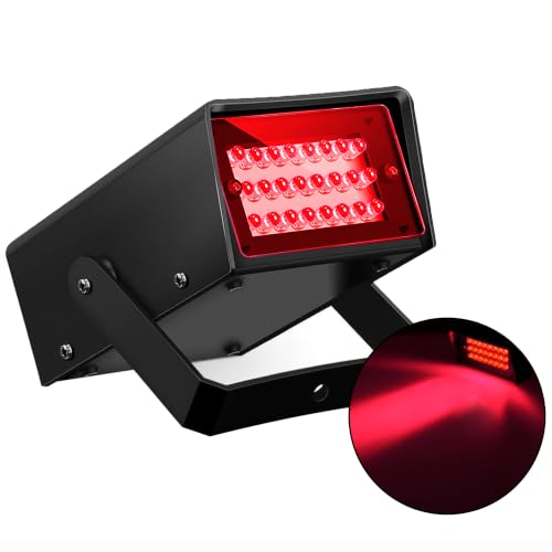 WIOSOUL 24 LED Mini Red Strobe Light Dance Party Lights Super Bright LED