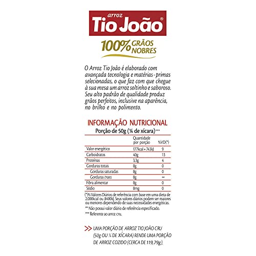 Tio João 100% Grãos Nobres - Arroz, 1kg