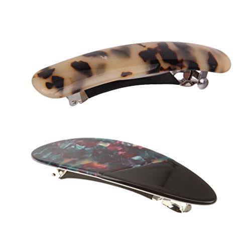 Generic 2 Packs de Acrílico Primavera Grande para Enfeites Barrette