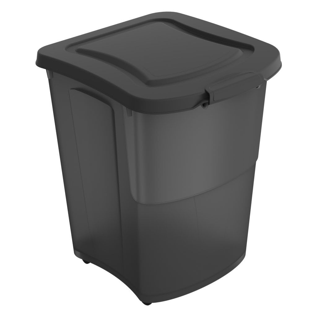 Rangement croquettes chat et chien fumé 38L pour éviter l'humidité et les odeurs