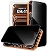 JETech 360 Degree Privacy Screen Protector for iPhone 17 Pro Max 6.9-Inch, 4-Way Anti-Spy Tempered Glass Film with Easy Installation Tool, 2-Pack