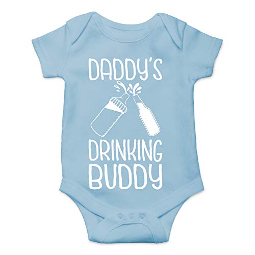 Image of Belle Homie Daddy's Drinking Buddy - Funny Baby Essentials Bodysuit - Infants Outfit Newborn Unisex Rompers
