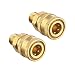 Tool Daily Pressure Washer Coupler, Quick Connect Fitting, Female NPT Socket to Male Thread, 5000 PSI, 1/4 Inch, 2-Pack