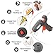 ROMECH Full Size Hot Glue Gun with 60/100W Dual Power and 21 Hot Glue Sticks (7/16