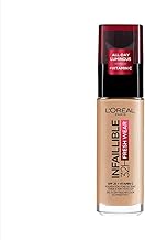 L'Oréal Paris Infaillible Liquid Foundation 32H, Long-Lasting Coverage with Sun Protection SPF25, Waterproof and Moisturising Formula, Shade 140 Cool Rosé