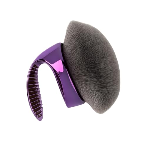 Ouqiesli Large Kabuki Body Makeup Brush - Fluffy Foundation & Self Tanner Applicator for Face and Legs, Vegan Bronzer Tool