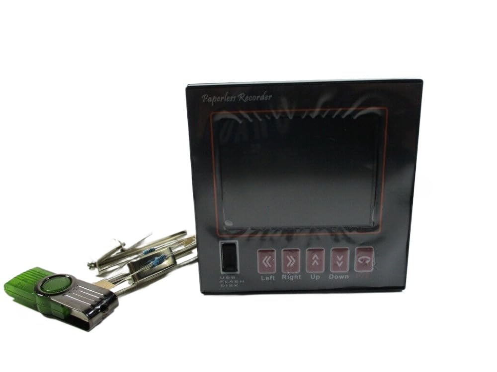 1pc new Paperless Recorder Industrial Grade Multiple Channels Data Temperature Humidity (DC24V transmitter power supply)