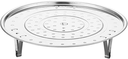 Estante de vapor de cocina, estante de vapor de acero inoxidable con soporte extraíble, apilable, multifunción, bandeja de vapor para cocina, cesta