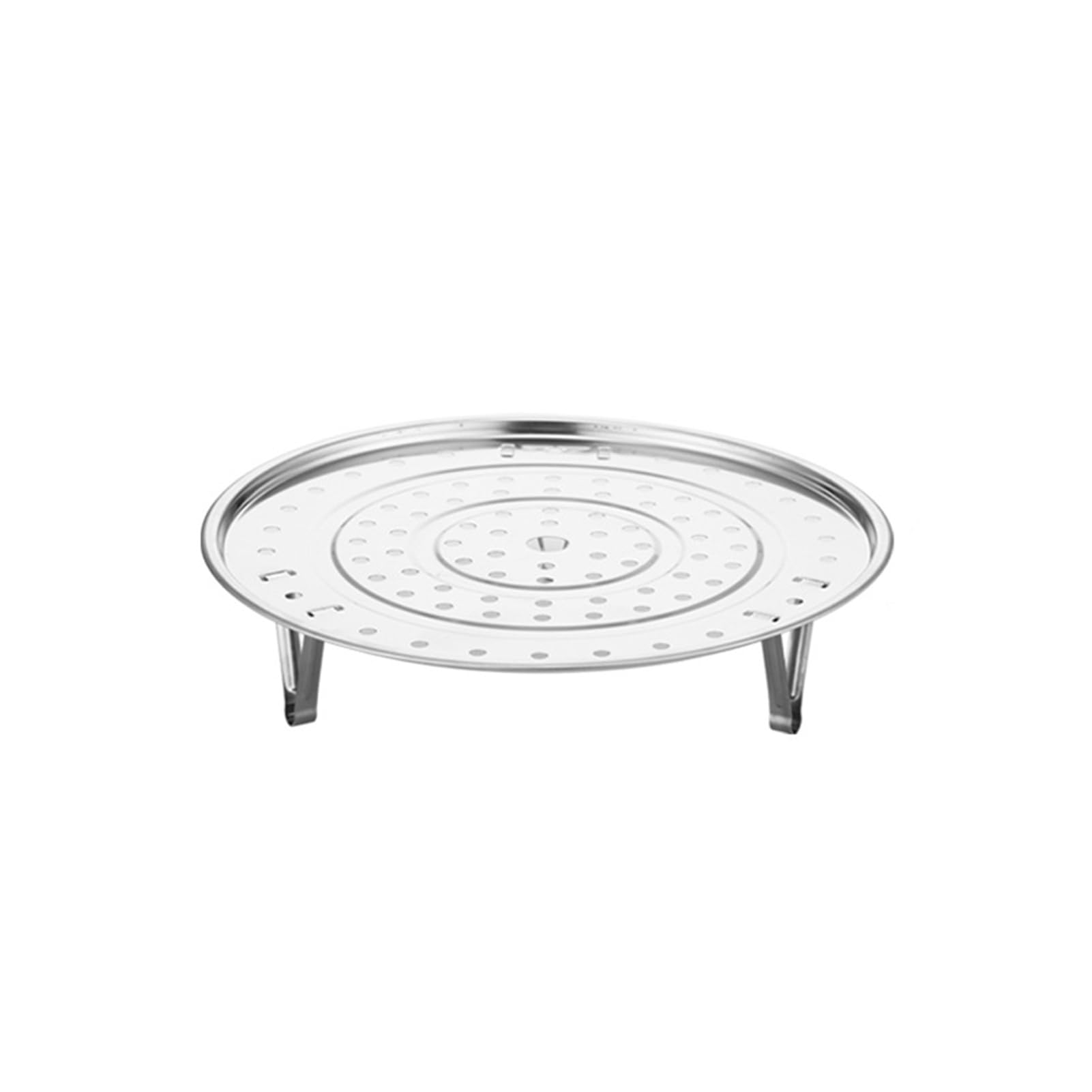 kiskick Steamer Basket,Round Stainless Steel Steamer Rack with Removable Stand Stackable Multifunction Heat-Resistant Kitchen Food Steaming Tray Steamer Basket for Vegetables Dumplings and Seafood 18