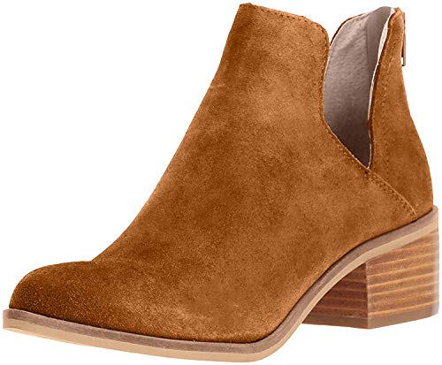 Steve Madden Women s Lancaster Western Boot, cognac suede, 7.5 M US