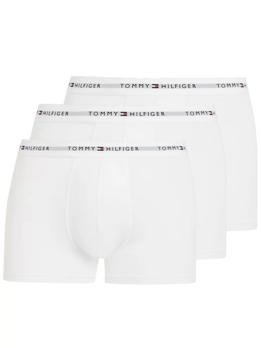 Tommy Hilfiger Men's 3P Trunk UM0UM03889 Trunk, White (White/White/White), S