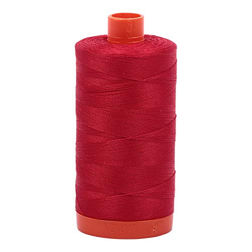 Aurifil Cotton Mako 50wt 1300m 3-Pack: Blanco, Rojo y Rosa miniatura 3