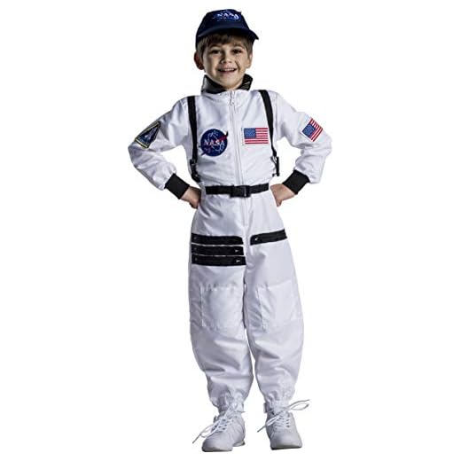 Dress Up America Atractivo Traje Espacial de Astronauta Blanco para niños