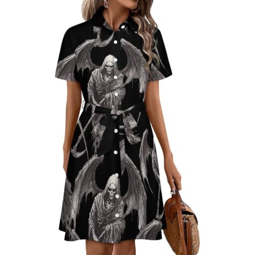 Robe midi Faucheuse pour femme, le look casual et mystique de vos terrasses d'été