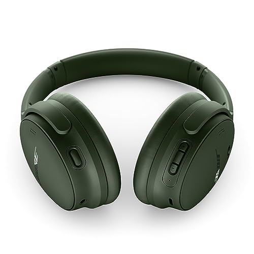 Bose QuietComfort Bluetooth Headphones, Wireless Headphones with Active Over Ear Noise Cancelling and Mic, Deep Bass, Up to 24 Hours of Playtime, Cypress Green - Limited Edition