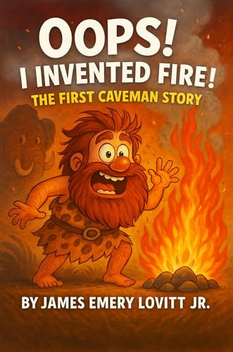 Oops! I Invented Fire!: The First Caveman Story: A Funny Rhyming Picture Book for Kids Ages 3–8