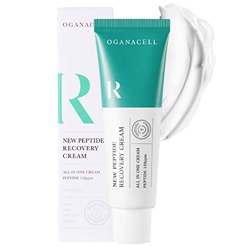 OGANA CELL High Concentration Peptide Recovery Cream 50ml / 1.69oz Anti-Aging-Peptide Collagen Peptides High content Peptide 150 ppm Skin Recovering and soothing Tightening Anti-Wrinkle