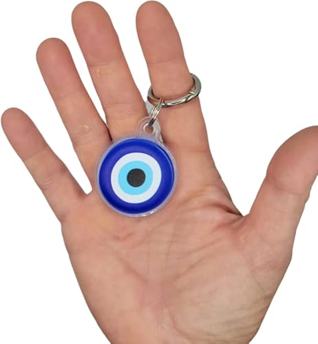 Evil Eye Cat Charm Collar Tag Airtag Tracker For Dogs And Cats, Case Is Compatible With The Apple Air Tag Finder, Waterproof Keychain Gps For Collar, Purse, Luggage, Backpack, Car. #TOP4