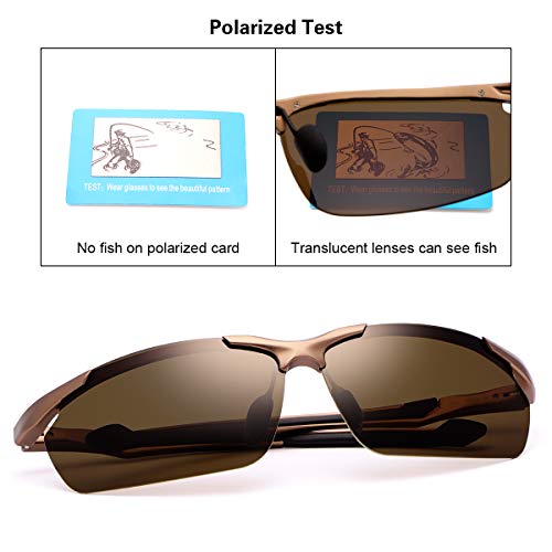 YIMI Occhiali da sole polarizzati sportivi per