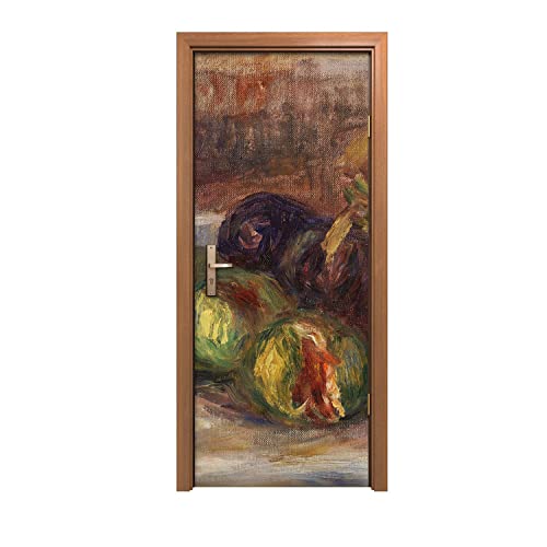 Autocollant de porte 90x200cm Coloray Figa Figa Granat pour décoration murale - 2