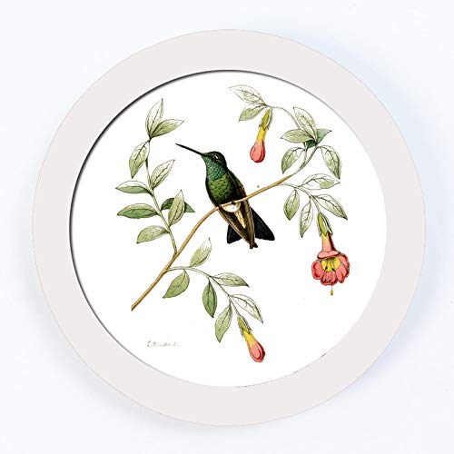 Cadre photo rond suspendu cadre photo bricolage décoration de la maison cadre photo en bois présentoir photo 6 pouces blanc