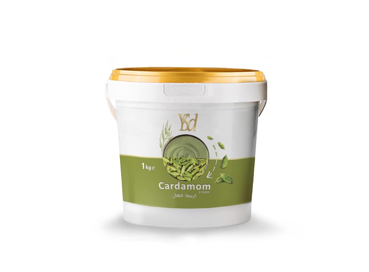 YSD Cardamom Cream Spread 1 kg – Baking, Filling, Topping Ingredient for Cakes, Cookies, Chocolates, Ice-Cream and Desserts