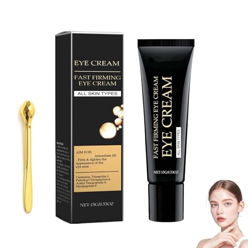 Image of Instant Eye Bag Tightener with Massage Stick,Instant Eye Tightening Cream with Face Tightener Effect,Under Eyes Creams for Dark Circles and Puffiness Eyes,Gentle Nourishing for Men and Women (C, 15g)