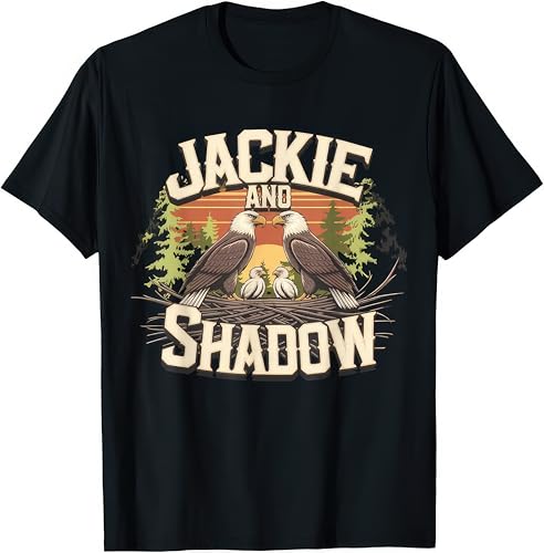 Image of Jackie & Shadow Eagles Kids Womens Mens T Shirt Small Black