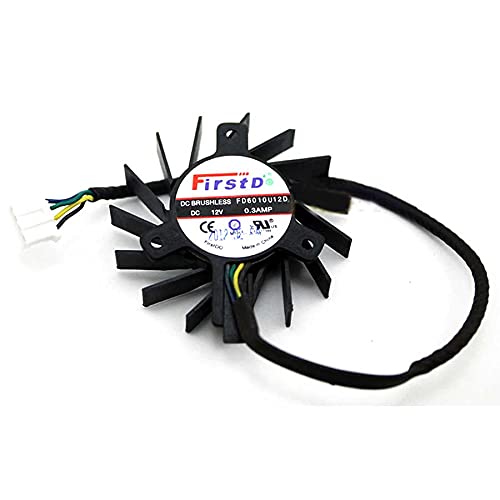 FD6010U12D Graphics Cooling Fan 12V 0.3A 4-Wire for Efficient Heat Dissipation