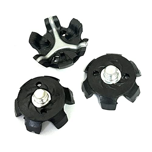 28 Pcs Replacement Golf Cleats Large Metal Thread Screw In Golf Spikes Replacements Golf Shoe Spikes (Black/Gray) #TOP3