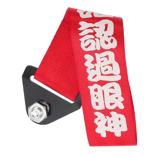 ULTECHNOVO Cinta De Remolque Decorativa para Coche Gancho De Tiro Estilo Racing Accesorio De Bumper para Personalizar El Exterior del Vehículo Fácil Instalación y Resistente Al Tiro