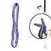 kowaku Lyra Hoop Hand Loop Lyra Aerial Hoop Strap Accessory 16 inch Aerial Acrobatics Soft Gymnastics for Rotating Aerial Strap, Violet